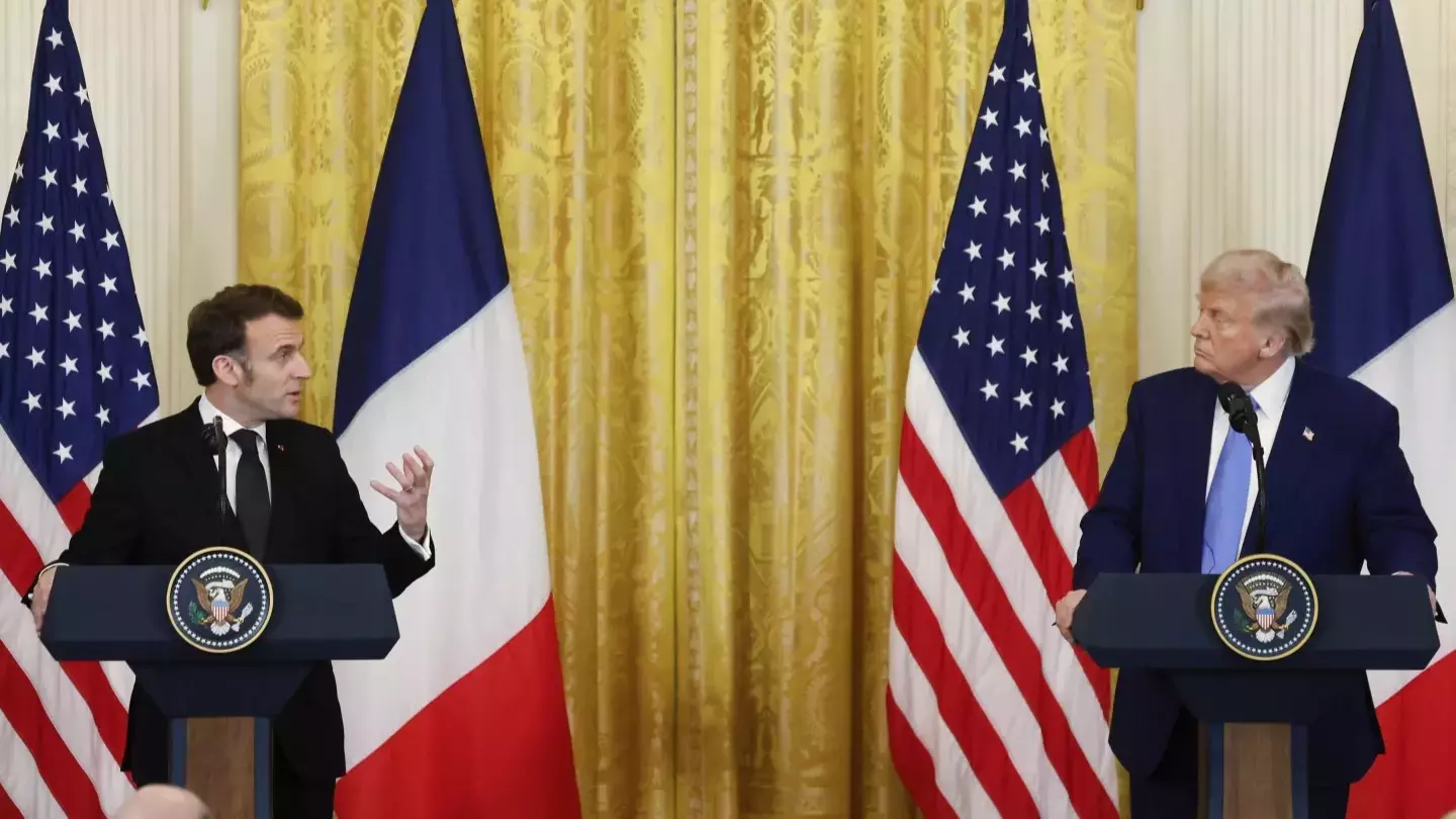 Trump expresses hope war in Ukraine nears end as he meets with Macron